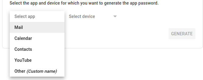 Google App Password Setup